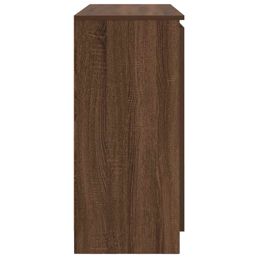 Dressoir met lades 100,5x35x76 cm spaanplaat bruin eikenkleurig