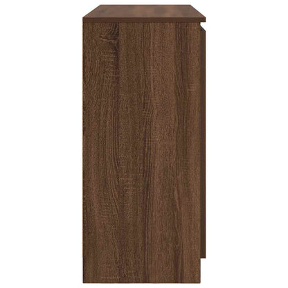 Dressoir met lades 100,5x35x76 cm spaanplaat bruin eikenkleurig