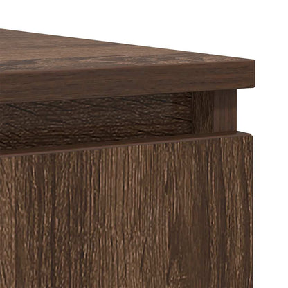 Dressoir met lades 100,5x35x76 cm spaanplaat bruin eikenkleurig