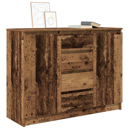 Dressoir met lades 100,5x35x76 cm spaanplaat bewerkt hout