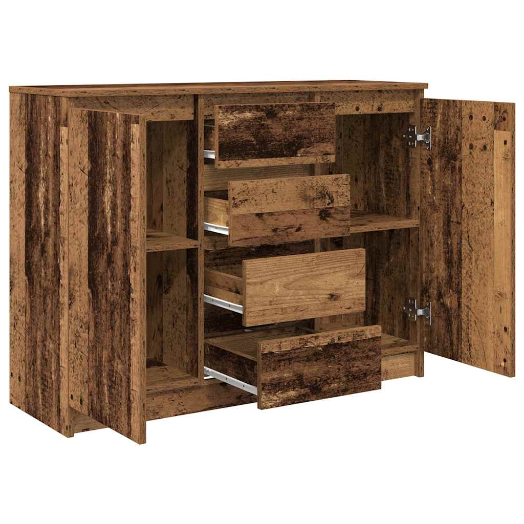 Dressoir met lades 100,5x35x76 cm spaanplaat bewerkt hout