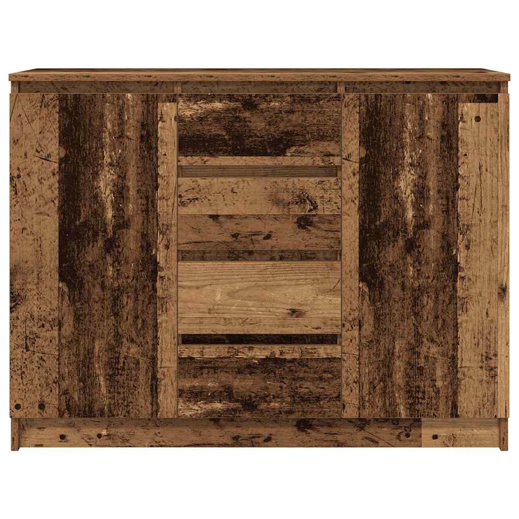 Dressoir met lades 100,5x35x76 cm spaanplaat bewerkt hout