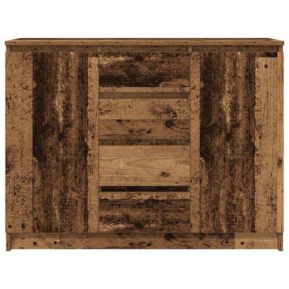 Dressoir met lades 100,5x35x76 cm spaanplaat bewerkt hout