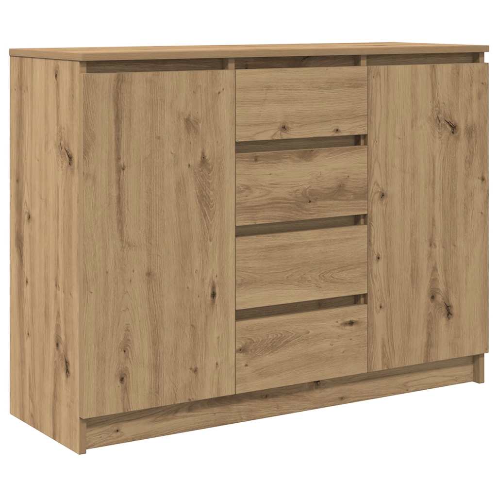Dressoir met lades 100,5x35x76 cm spaanplaat artisanaal