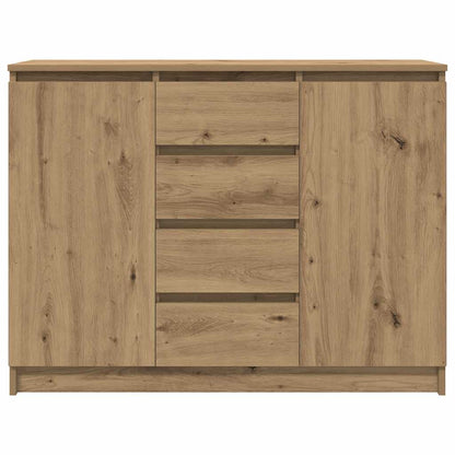 Dressoir met lades 100,5x35x76 cm spaanplaat artisanaal