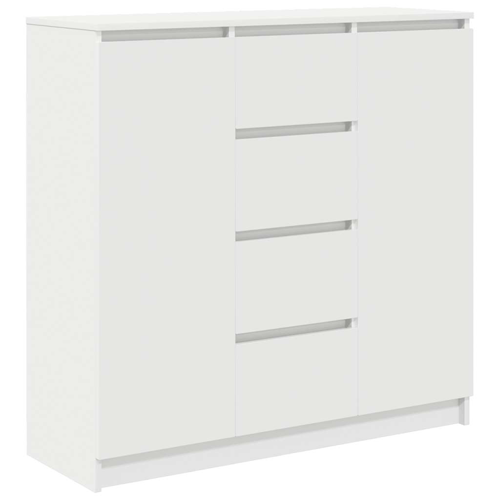 Dressoir met lades 100,5x35x98,5 cm spaanplaat wit
