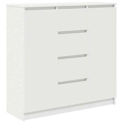 Dressoir met lades 100,5x35x98,5 cm spaanplaat wit