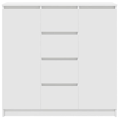 Dressoir met lades 100,5x35x98,5 cm spaanplaat wit
