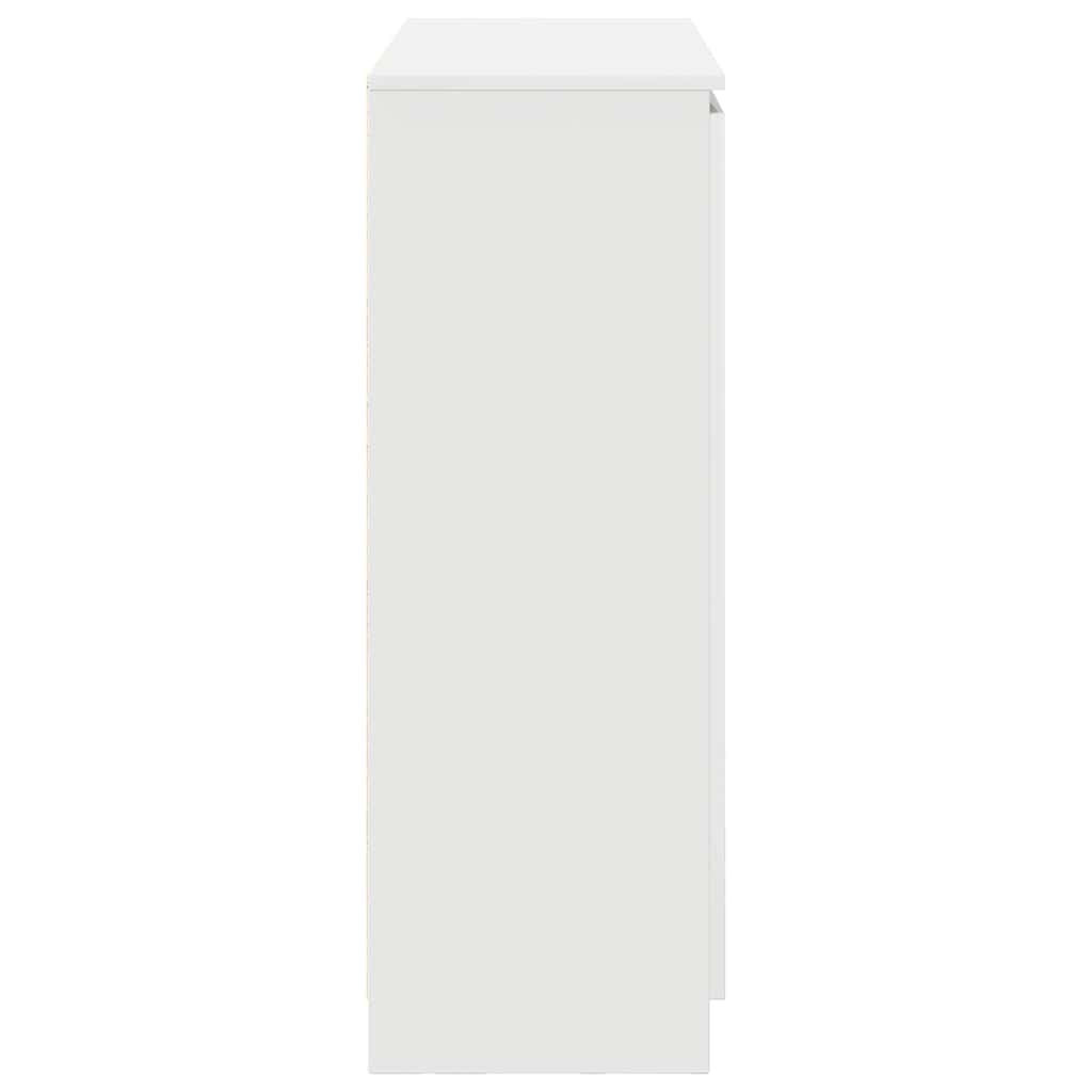 Dressoir met lades 100,5x35x98,5 cm spaanplaat wit