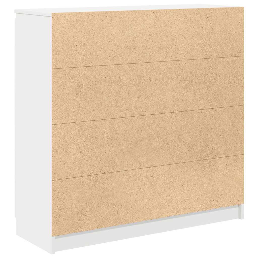 Dressoir met lades 100,5x35x98,5 cm spaanplaat wit