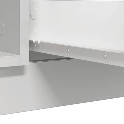 Dressoir met lades 100,5x35x98,5 cm spaanplaat wit
