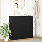Dressoir met lades 100,5x35x98,5 cm spaanplaat zwart eiken