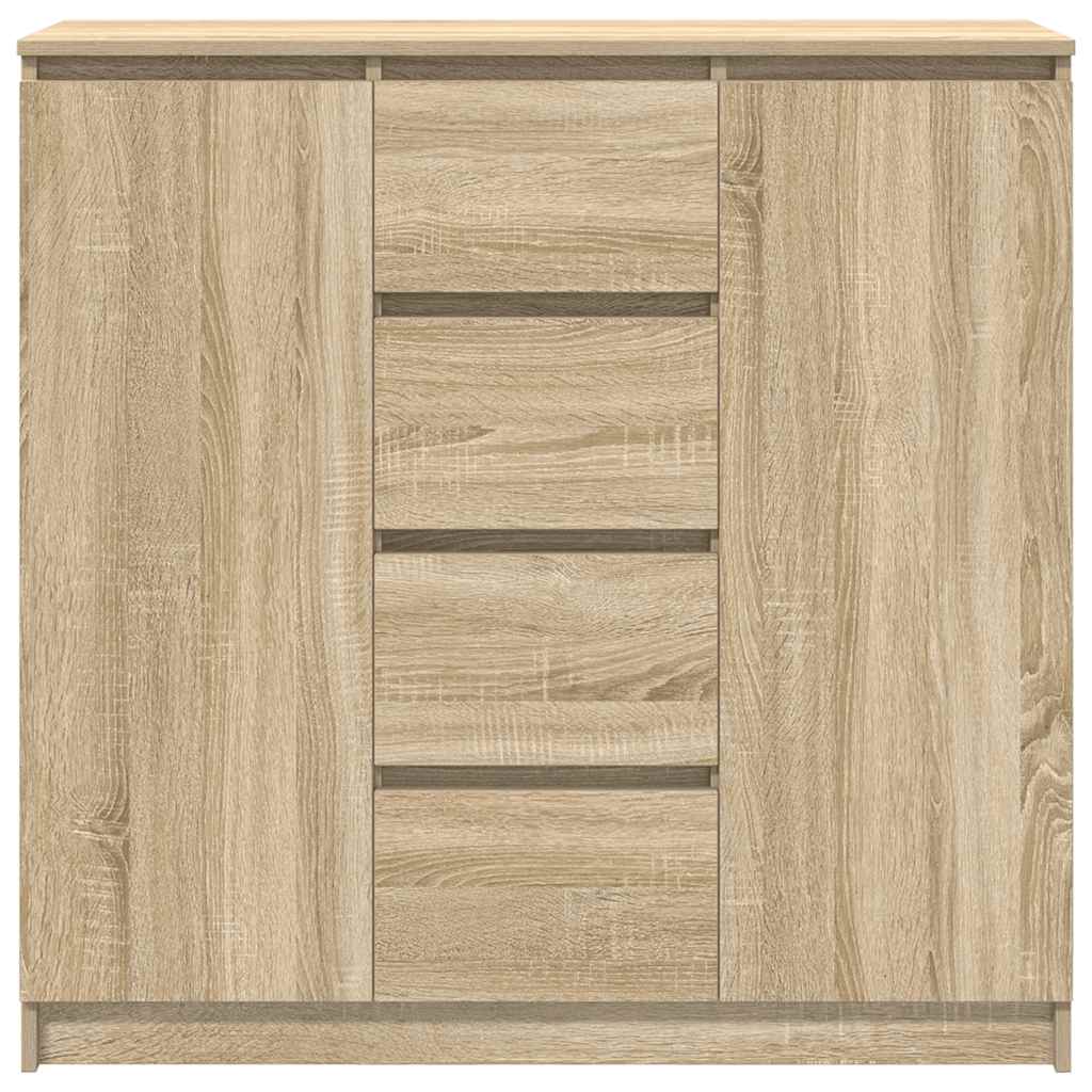 Dressoir met lades 100,5x35x98,5 cm spaanplaat sonoma
