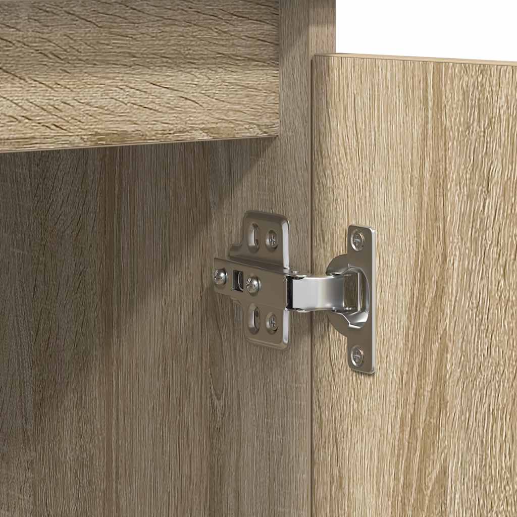 Dressoir met lades 100,5x35x98,5 cm spaanplaat sonoma