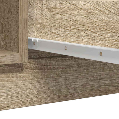 Dressoir met lades 100,5x35x98,5 cm spaanplaat sonoma