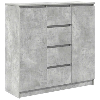 Dressoir met lades 100,5x35x98,5 cm spaanplaat betongrijs