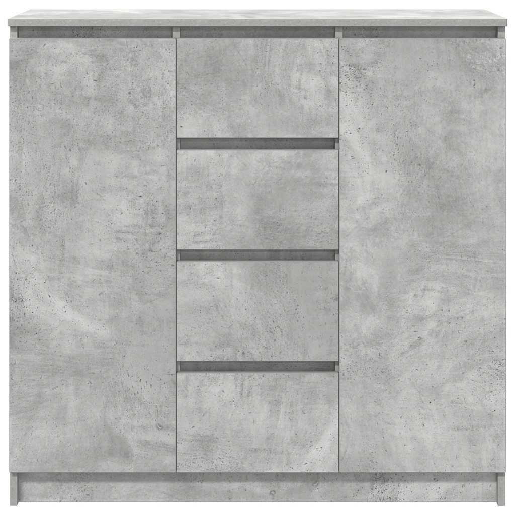 Dressoir met lades 100,5x35x98,5 cm spaanplaat betongrijs