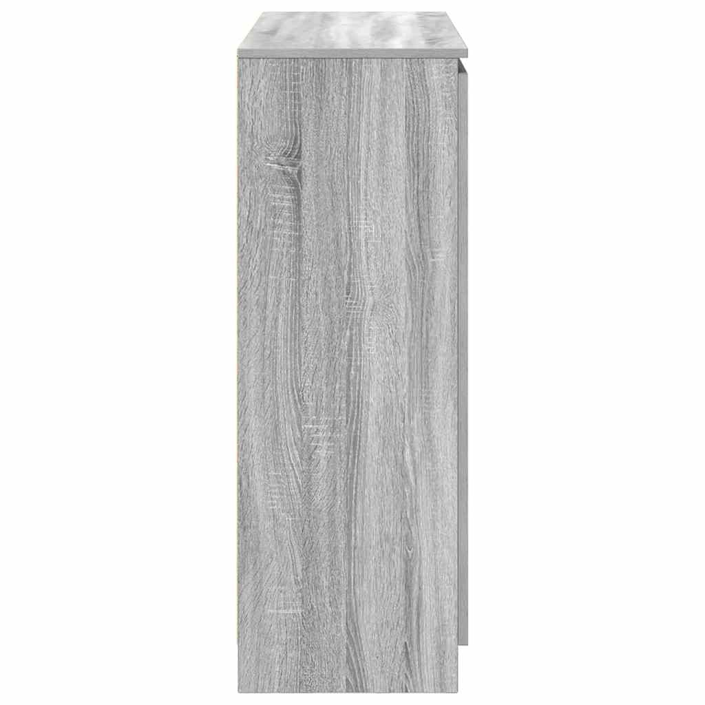 Dressoir met lades 100,5x35x98,5 cm spaanplaat grijs Sonoma