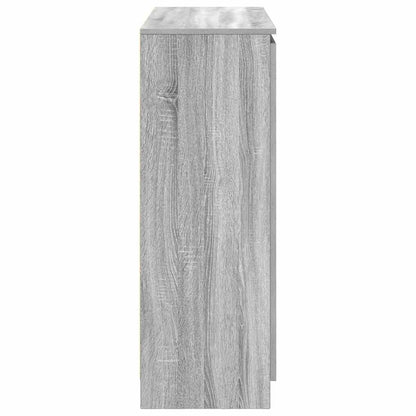 Dressoir met lades 100,5x35x98,5 cm spaanplaat grijs Sonoma