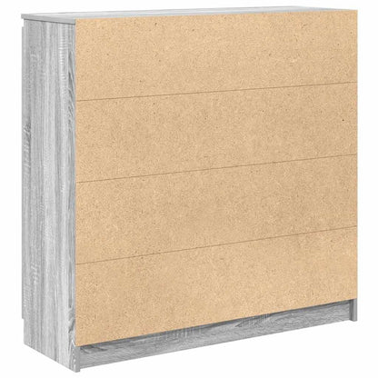 Dressoir met lades 100,5x35x98,5 cm spaanplaat grijs Sonoma