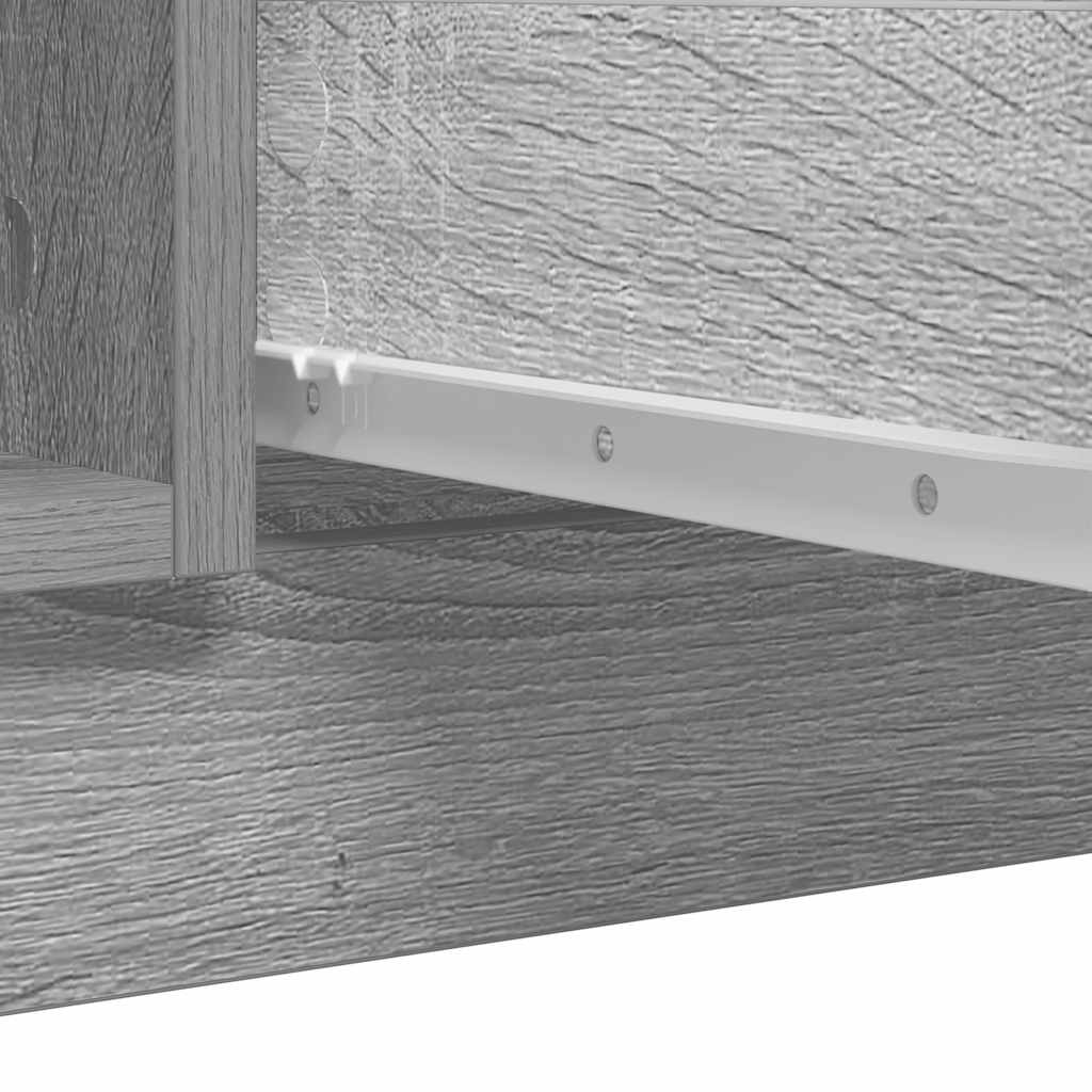 Dressoir met lades 100,5x35x98,5 cm spaanplaat grijs Sonoma
