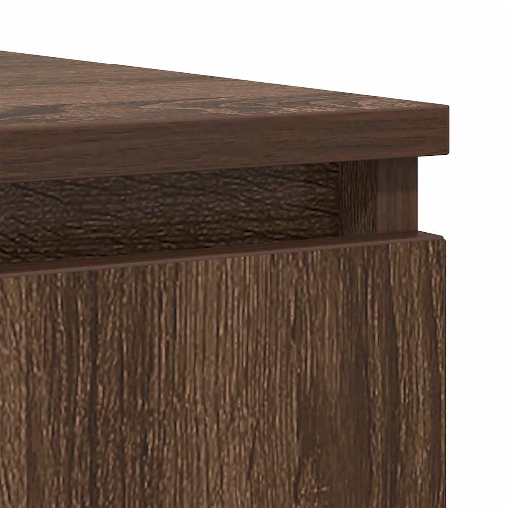 Dressoir met lades 100,5x35x98,5 cm spaanplaat bruin eiken