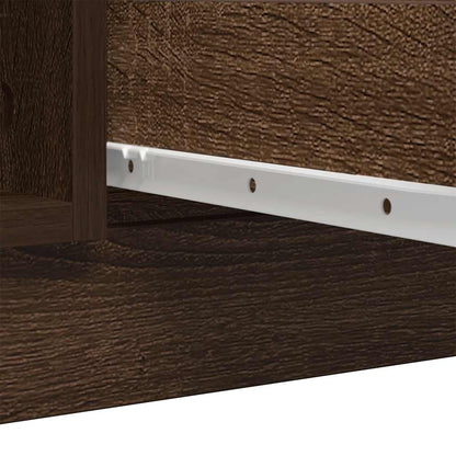 Dressoir met lades 100,5x35x98,5 cm spaanplaat bruin eiken