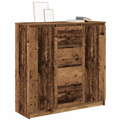Dressoir met lades 100,5x35x98,5 cm bewerkt hout oud hout