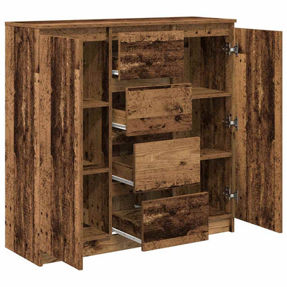 Dressoir met lades 100,5x35x98,5 cm bewerkt hout oud hout