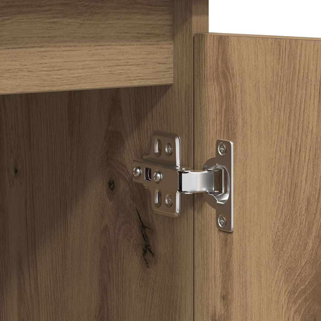 Dressoir met lades 100,5x35x98,5 cm spaanplaat artisanaal