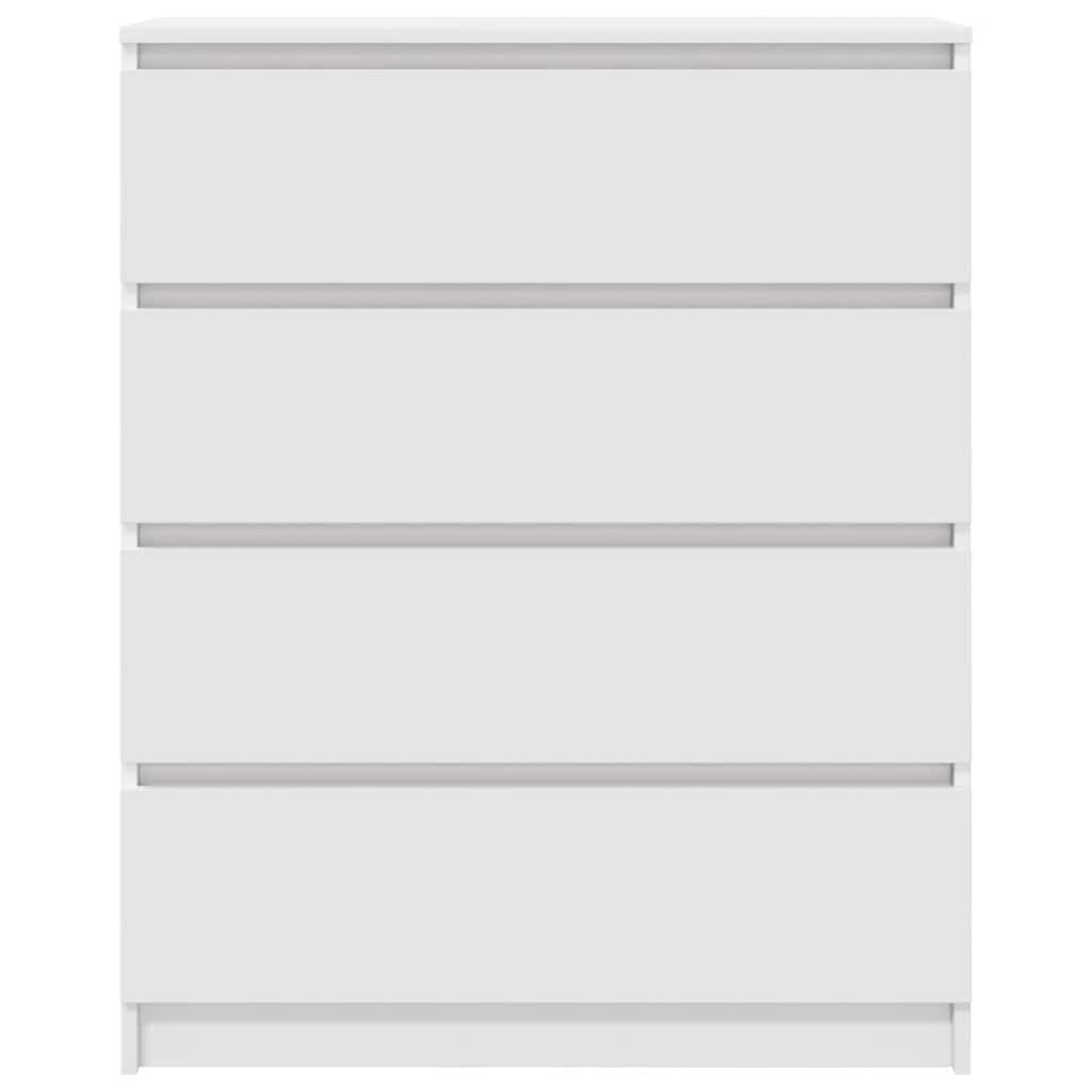 Dressoir 80x35x99 cm bewerkt hout wit