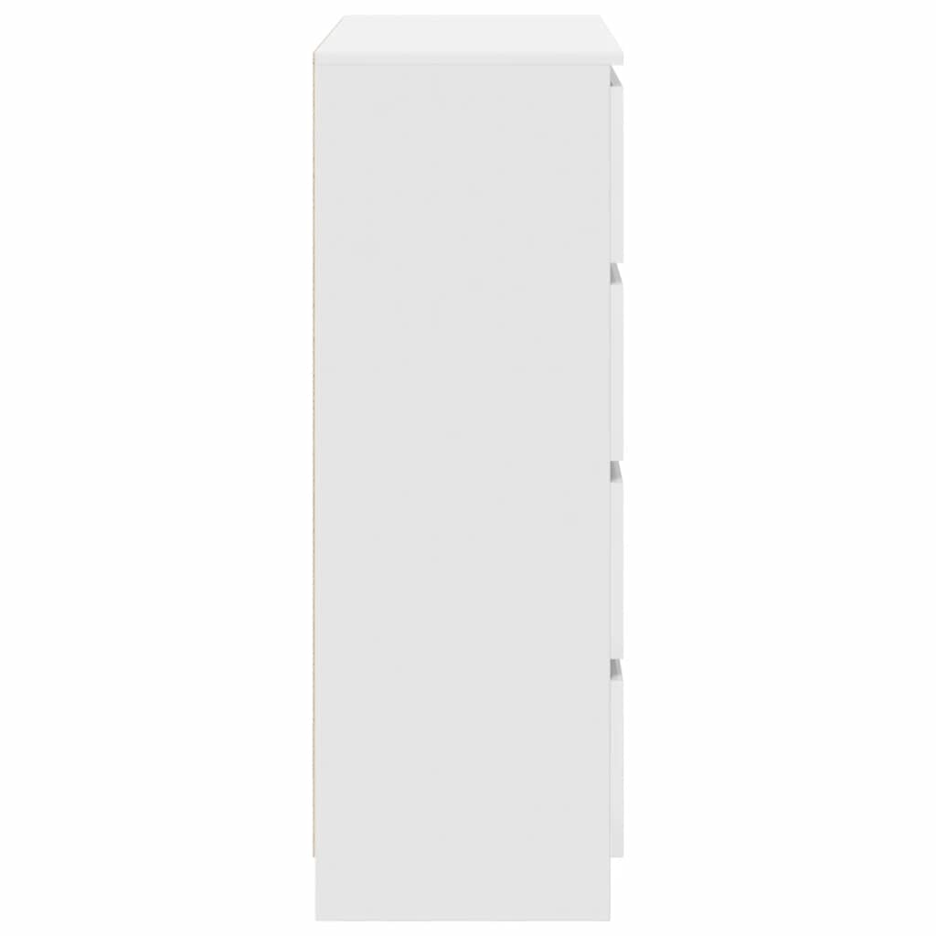 Dressoir 80x35x99 cm bewerkt hout wit