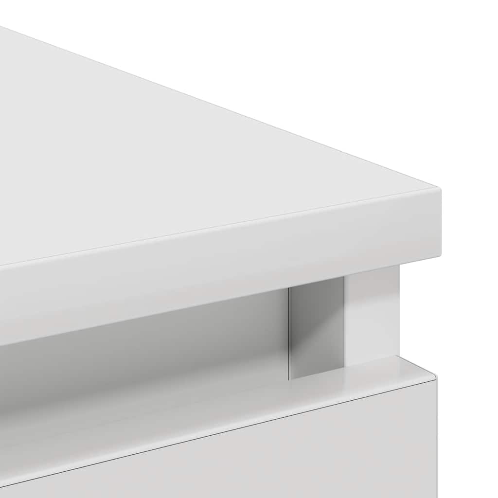 Dressoir 80x35x99 cm bewerkt hout wit