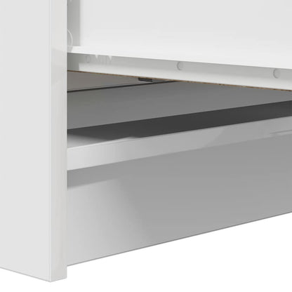 Dressoir 80x35x99 cm bewerkt hout wit