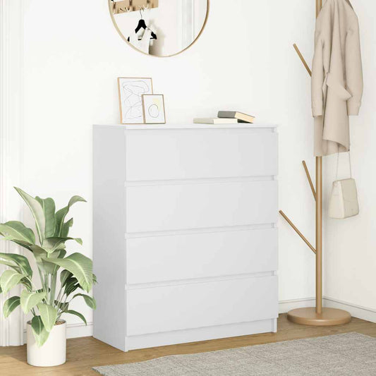 Dressoir 80x35x99 cm bewerkt hout wit