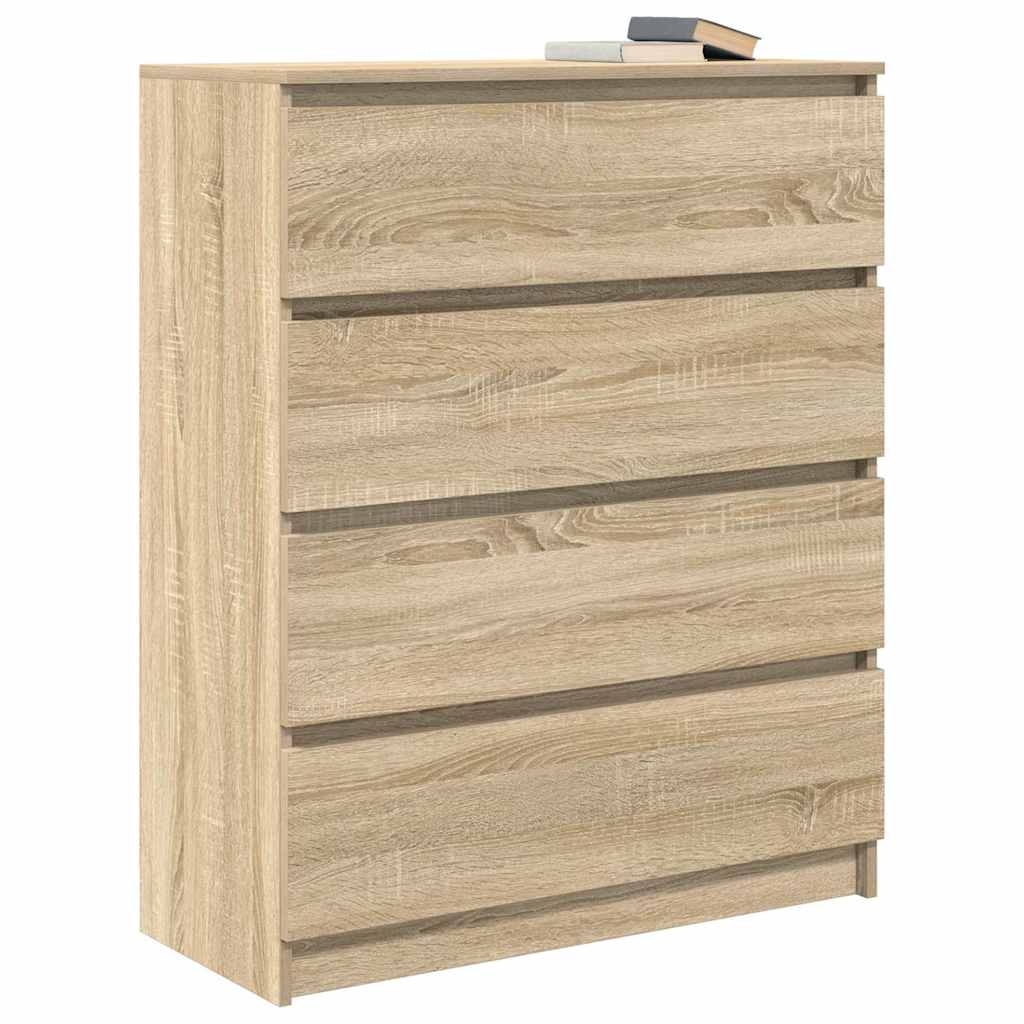 Dressoir 80x35x99 cm spaanplaat Sonoma eikenkleurig