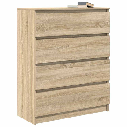 Dressoir 80x35x99 cm spaanplaat Sonoma eikenkleurig