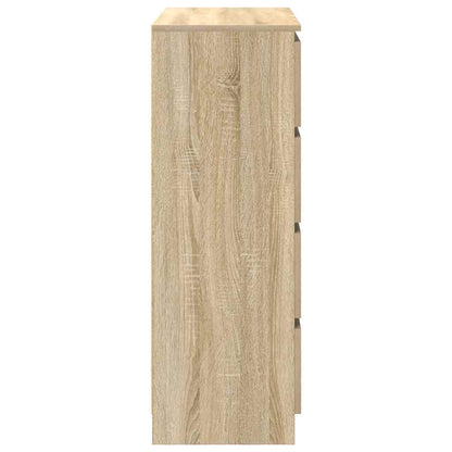 Dressoir 80x35x99 cm spaanplaat Sonoma eikenkleurig