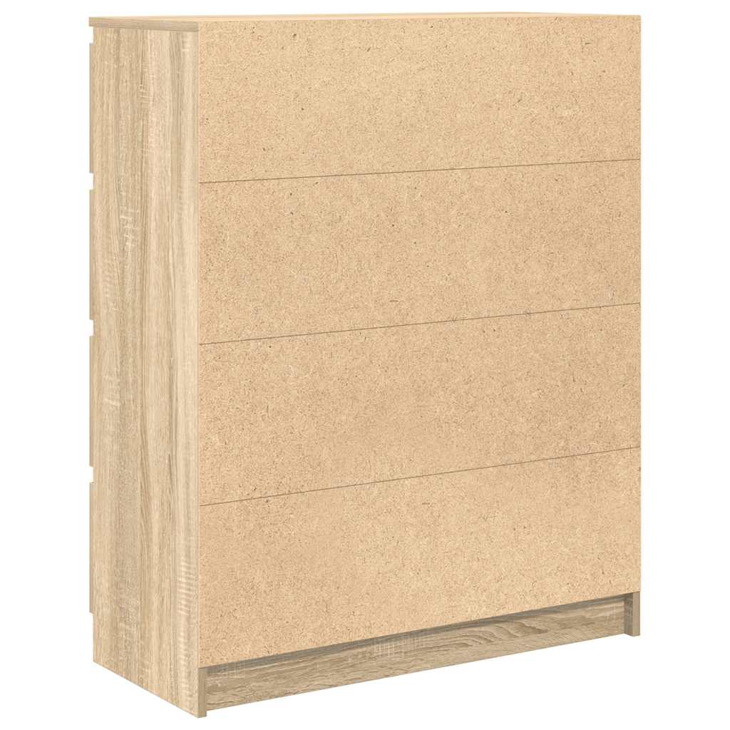Dressoir 80x35x99 cm spaanplaat Sonoma eikenkleurig