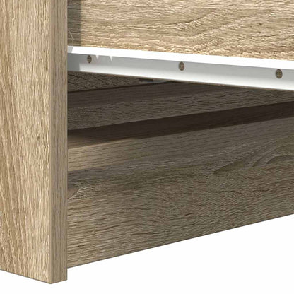 Dressoir 80x35x99 cm spaanplaat Sonoma eikenkleurig