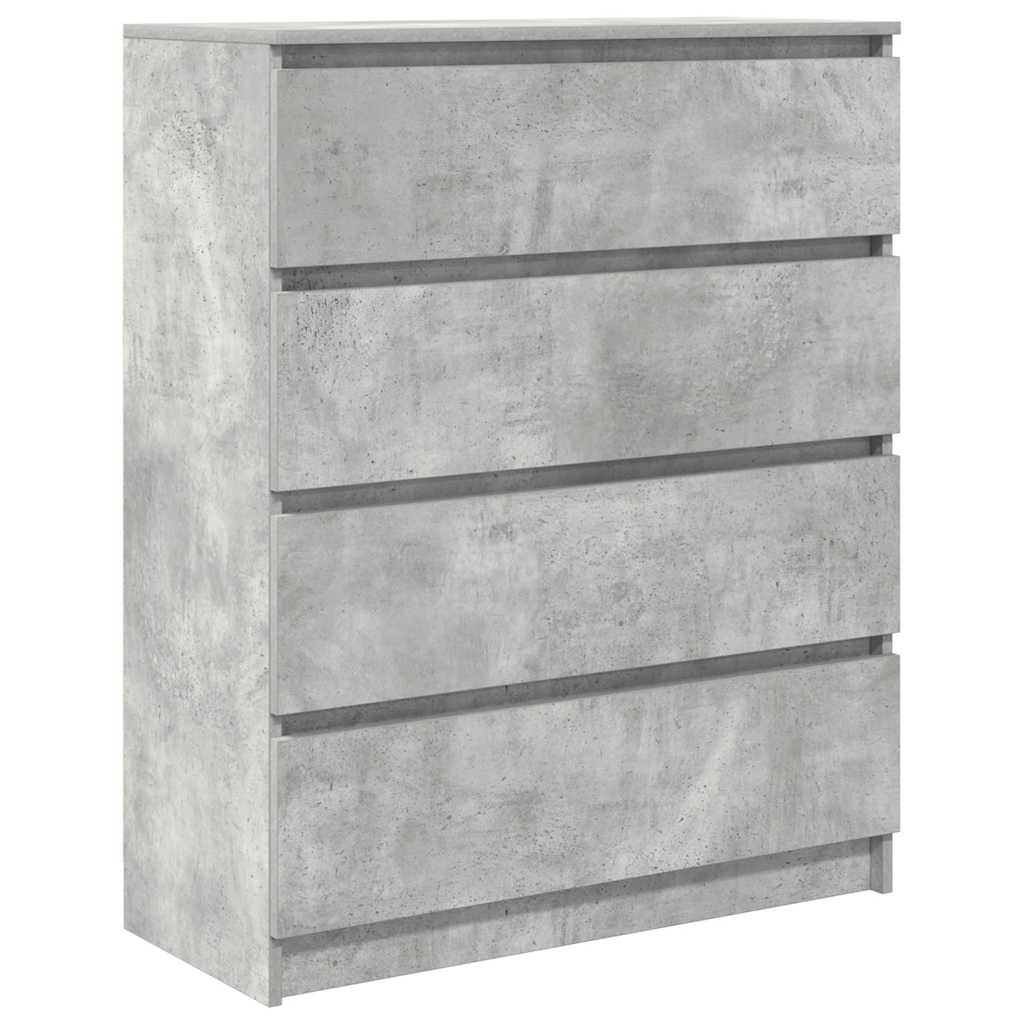 Dressoir 80x35x99 cm spaanplaat betongrijs