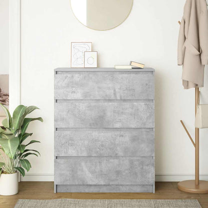 Dressoir 80x35x99 cm spaanplaat betongrijs