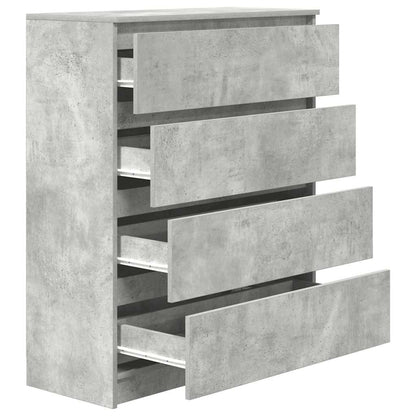 Dressoir 80x35x99 cm spaanplaat betongrijs
