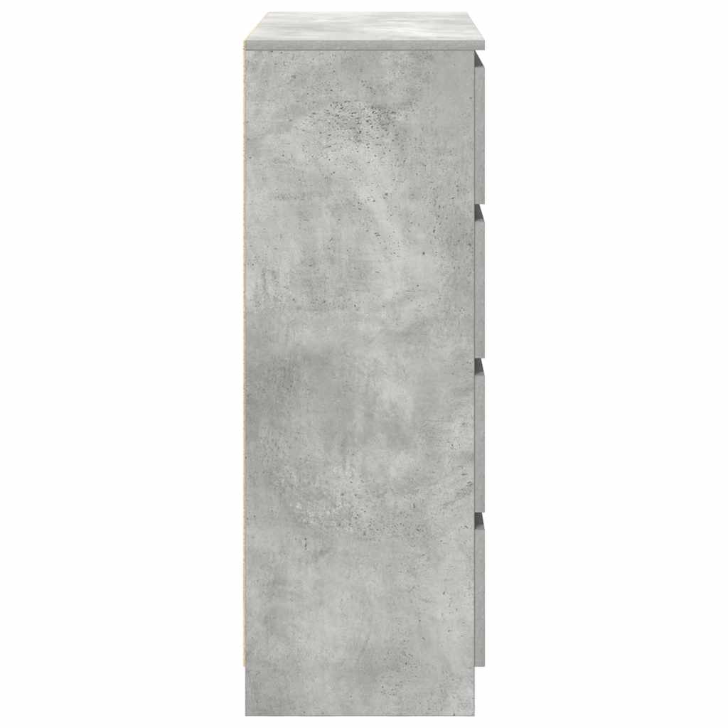 Dressoir 80x35x99 cm spaanplaat betongrijs
