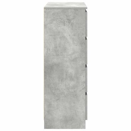Dressoir 80x35x99 cm spaanplaat betongrijs