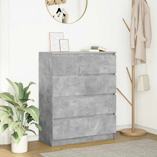 Dressoir 80x35x99 cm spaanplaat betongrijs