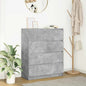 Dressoir 80x35x99 cm spaanplaat betongrijs