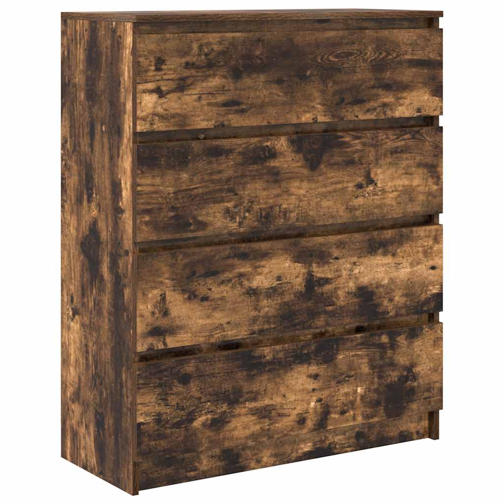 Dressoir 80x35x99 cm spaanplaat gerookt eikenkleurig