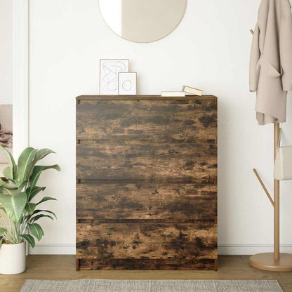 Dressoir 80x35x99 cm spaanplaat gerookt eikenkleurig