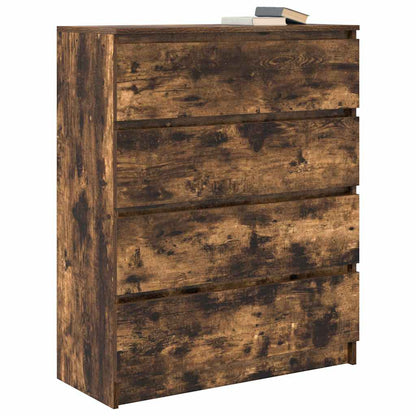 Dressoir 80x35x99 cm spaanplaat gerookt eikenkleurig